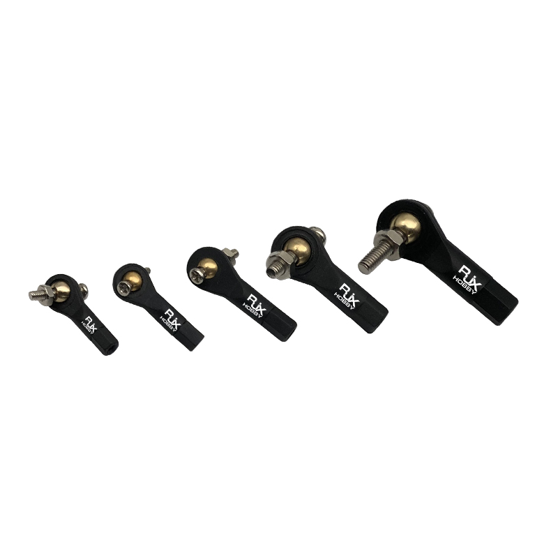 RJXHOBBY 10pcs M2 M2.5 M3 Lever Steering Linkage Tie Rod End Ball Head End with Screws and Nut for RC Airplane Boat Car Parts