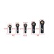 RJXHOBBY 10pcs M2 M2.5 M3 Lever Steering Linkage Tie Rod End Ball Head End with Screws and Nut for RC Airplane Boat Car Parts