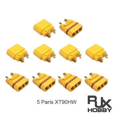 RJXHOBBY Amass XT90HW Male And Female Waterproof Gold-plated Low Resistance Male Female Battery Connector Plug