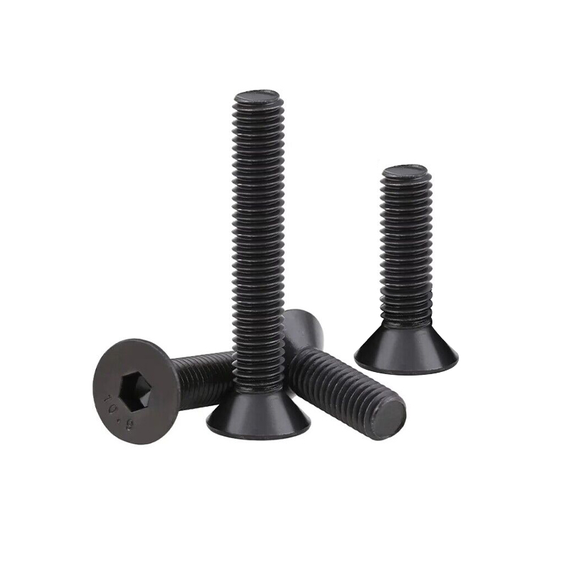 RJXHOBBY 100pcs M2.5 4-35mm 10.9 Grade High-strength Countersunk Hex Socket Screw Flat Head Hexagon Socket Screw Bolt