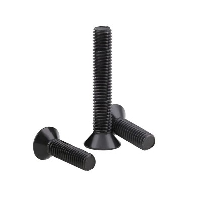 RJXHOBBY 100pcs M5 6-60mm 10.9 Grade High-strength Countersunk Hex Socket Screw Flat Head Hexagon Socket Screw Bolt
