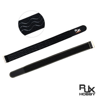 RJX 2pcs 40mm Width Kevlar Stitched Non-Slip Silicone Battery Straps(Length: 400 / 500 / 600 / 700 / 800 / 1000mm)