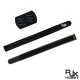 RJX 2pcs 40mm Width Kevlar Stitched Non-Slip Silicone Battery Straps(Length: 400 / 500 / 600 / 700 / 800 / 1000mm)