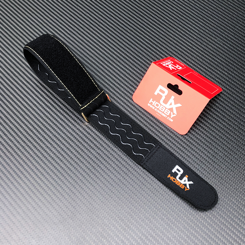 RJX 2pcs 40mm Width Kevlar Stitched Non-Slip Silicone Battery Straps(Length: 400 / 500 / 600 / 700 / 800 / 1000mm)