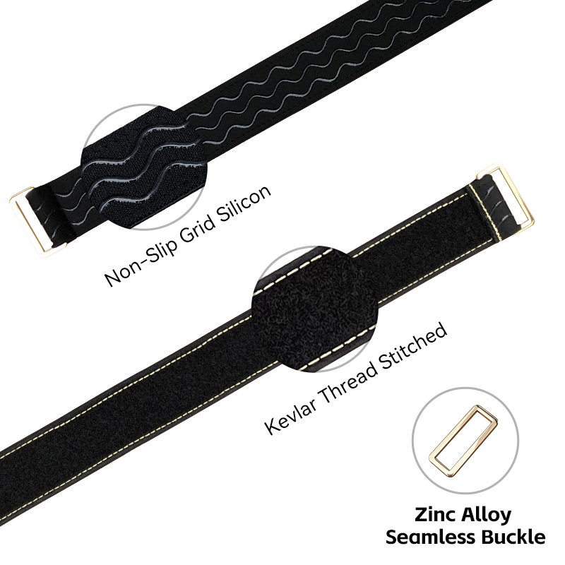 RJX 2pcs 40mm Width Kevlar Stitched Non-Slip Silicone Battery Straps(Length: 400 / 500 / 600 / 700 / 800 / 1000mm)