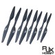 RJX 1pair 16x5.4 / 17x5.8 / 17x7.5 / 18x6.1 / 19x5.7 / 20x6 / 21x6.3 / 22x6.6 inch carbon fiber propeller for UAV