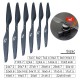 RJX 1pair 16x5.4 / 17x5.8 / 17x7.5 / 18x6.1 / 19x5.7 / 20x6 / 21x6.3 / 22x6.6 inch carbon fiber propeller for UAV