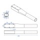 RJXHOBBY 1pcs 40mm Carbon fiber arm for Plant Protection UAV Multicopter