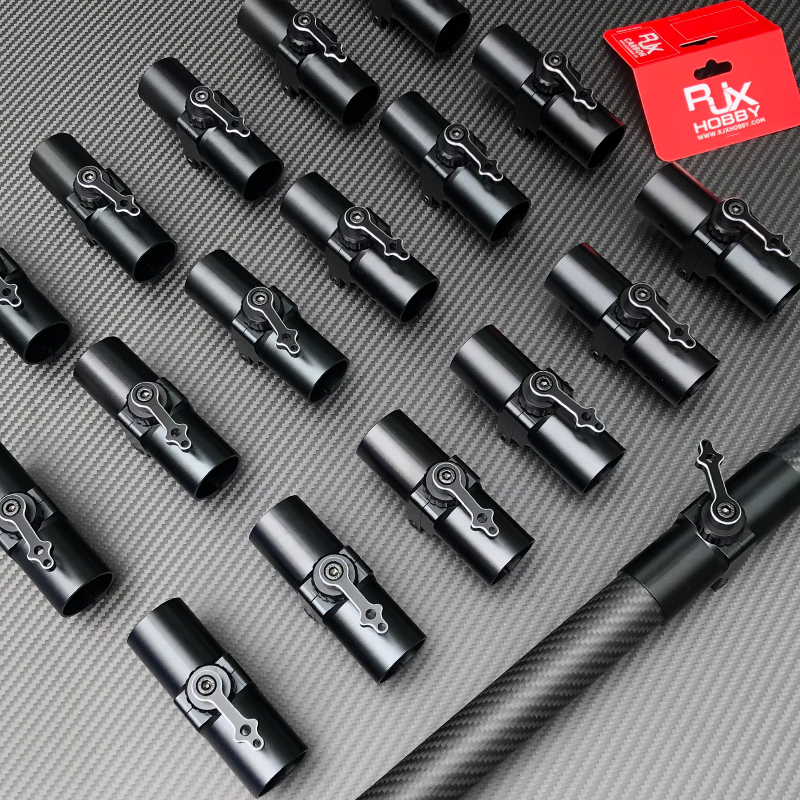 RJXHOBBY 1pcs CNC Aluminium 30mm Tube Arm Folding transverse Connector for Plant Protection UAV Multicopter