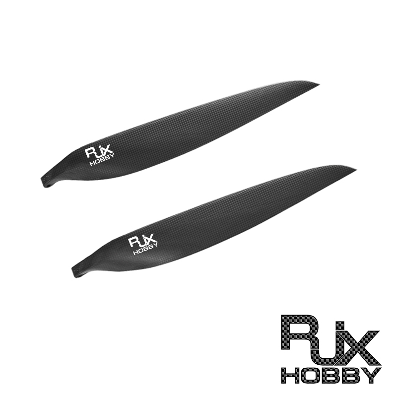RJXHOBBY 1pair 9x6 / 9.5x5 / 10x6 / 11x6 / 11.5x7 / 12x6inch Carbon Folding Propeller Blades for fixed wing