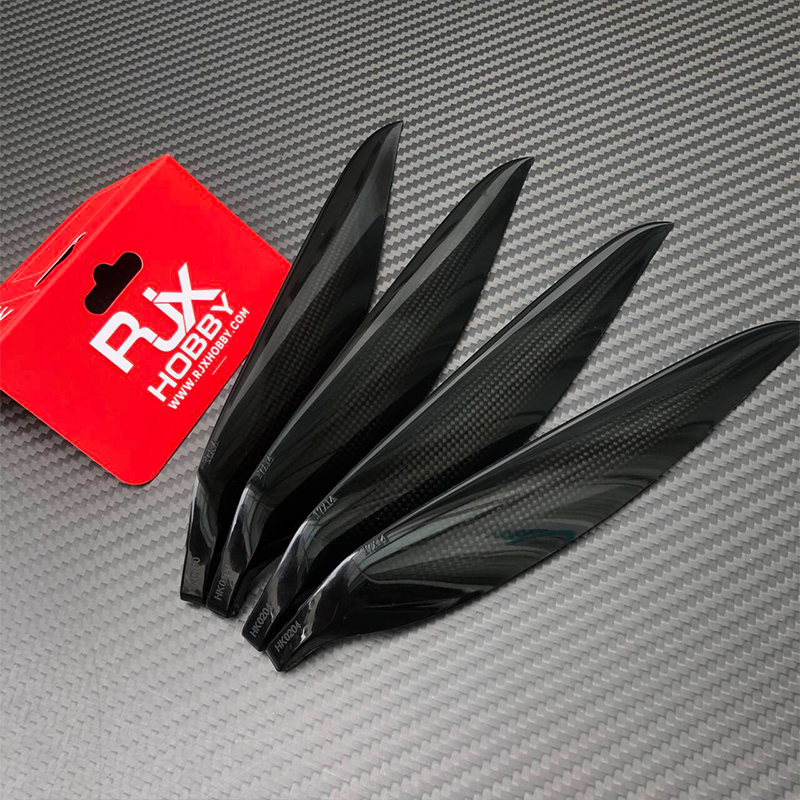 RJXHOBBY 1pair 9x6 / 9.5x5 / 10x6 / 11x6 / 11.5x7 / 12x6inch Carbon Folding Propeller Blades for fixed wing