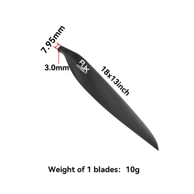 RJXHOBBY 1pair 13x9 / 14x10 / 15x12 / 16x13 /17x14 / 18x13inch Carbon Folding Propeller Blades for fixed wing