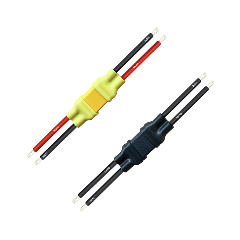 RJXHOBBY XT30U Female Male Connector with 50mm 18AWG Silicone Wire