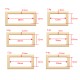 RJX 50pcs right-angle gold zinc alloy Metal battery strap Buckle