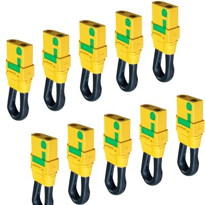 RJX 10pcs XT90-S Anti Spark Connector Bind Plug Loop Short Circuit 10AWG