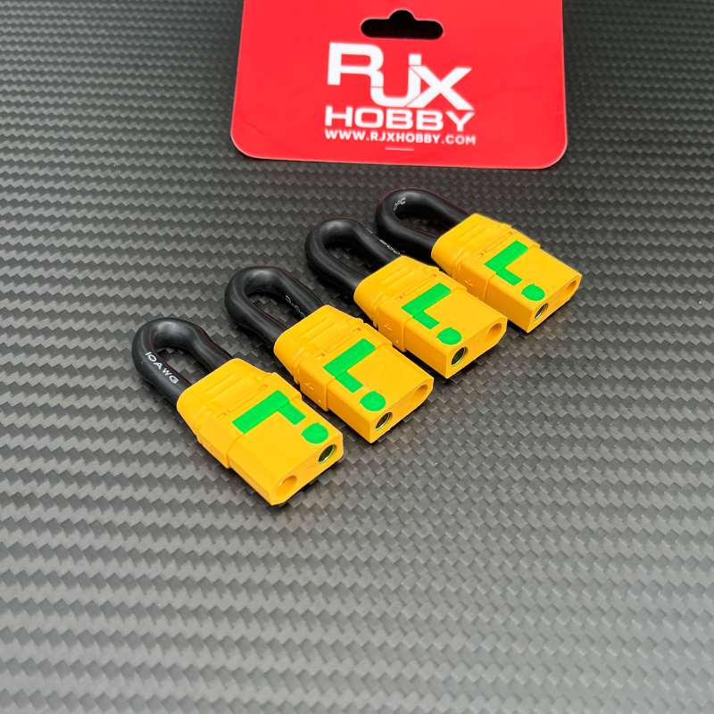 RJX 10pcs XT90-S Anti Spark Connector Bind Plug Loop Short Circuit 10AWG