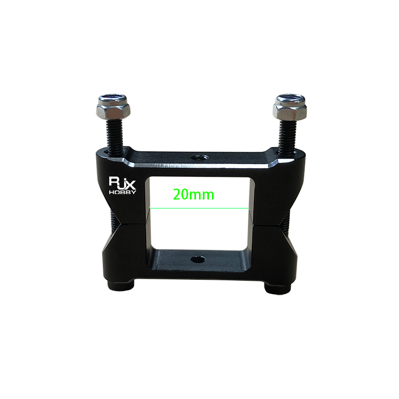 RJX Square Aluminum Tube Clamp for 20mm Square Carbon Fiber Tubes