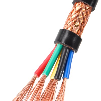 RJX 10meters Shielded cable wire  2/3/4/5/6/7/8 core 0.5 1.0mm pure copper shielded wire