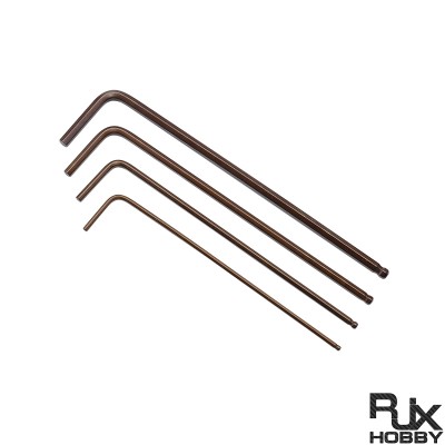 RJX 4pcs L Shaped Hex Key Wrench 1.5 2.0 2.5 3.0mm Hexagon Ball Head Screwdriver Ball Head  Wrench Tools