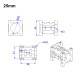 RJXHOBBY 1pcs 16/20/25mm Pipe Clip Tubing Clamp Fastener Carbon Tube Fixed Joint for RC Plant Agriculture UAV Drone