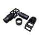 RJX 1pcs 50mm Quick Release Folding Arm Pipe Clamp for Plant Agriculture UAV Drone