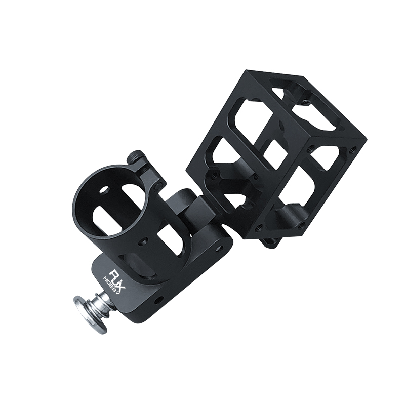 RJX 1pcs 20mm Aluminum alloy folding side arm pipe joint for plant protection uav RC helicopter spareparts
