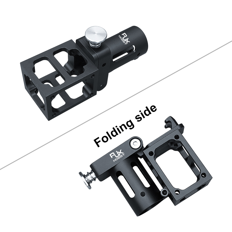 RJX 1pcs 20mm Aluminum alloy folding side arm pipe joint for plant protection uav RC helicopter spareparts