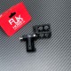 RJX 1pcs 20mm Aluminum alloy folding side arm pipe joint for plant protection uav RC helicopter spareparts
