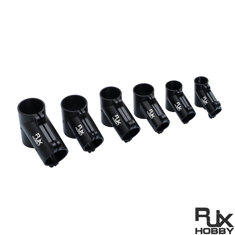 RJX 1pcs 16mm / 20mm / 20 to 25mm / 20 to 30mm /25mm / 25 to 30mm / 30mm / 40mm Tee Joint Landing Gear Connector for RC Plant UAV Drone