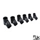 RJX 1pcs 16mm / 20mm / 20 to 25mm / 20 to 30mm /25mm / 25 to 30mm / 30mm / 40mm Tee Joint Landing Gear Connector for RC Plant UAV Drone