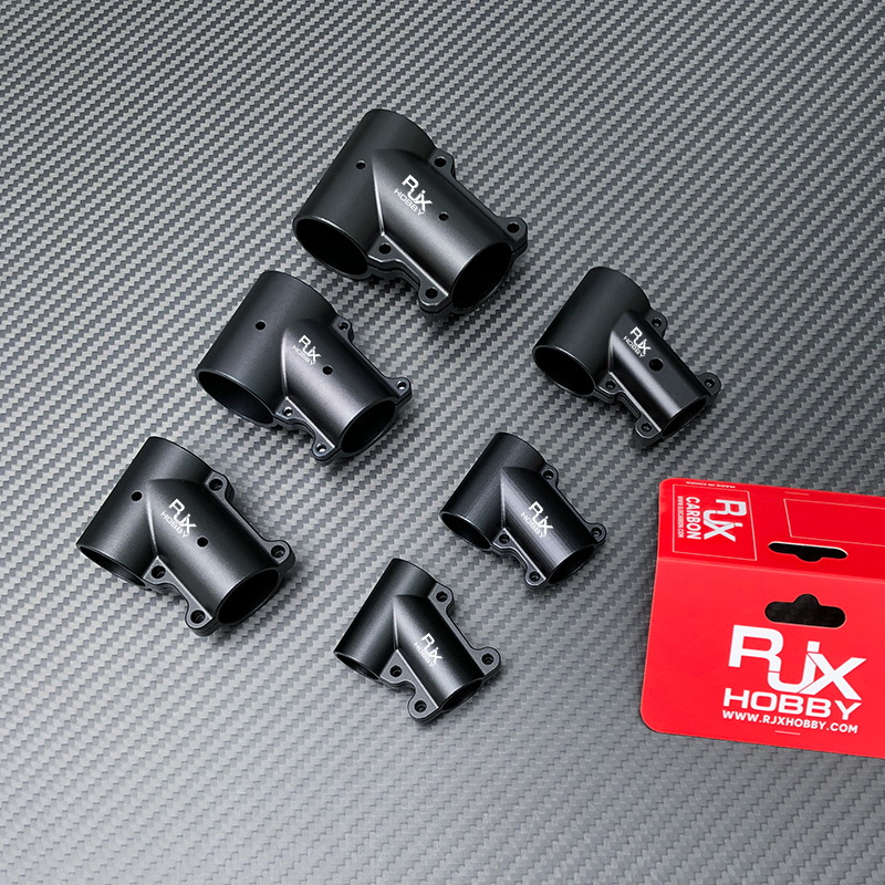 RJX 1pcs 16mm / 20mm / 20 to 25mm / 20 to 30mm /25mm / 25 to 30mm / 30mm / 40mm Tee Joint Landing Gear Connector for RC Plant UAV Drone