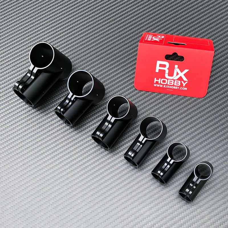 RJX 1pcs 16mm / 20mm / 20 to 25mm / 20 to 30mm /25mm / 25 to 30mm / 30mm / 40mm Tee Joint Landing Gear Connector for RC Plant UAV Drone