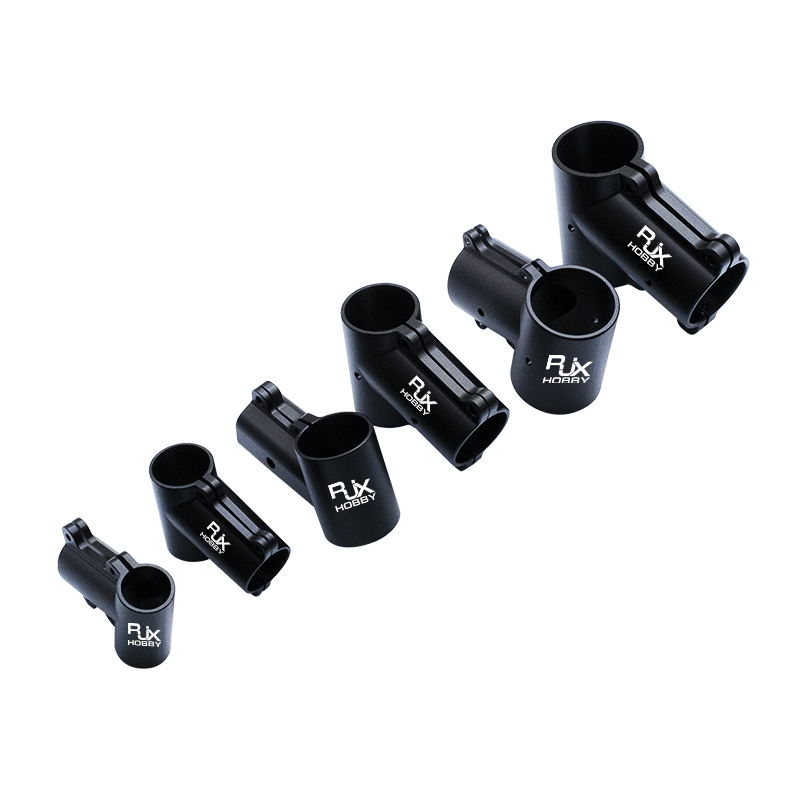 RJX 1pcs 16mm / 20mm / 20 to 25mm / 20 to 30mm /25mm / 25 to 30mm / 30mm / 40mm Tee Joint Landing Gear Connector for RC Plant UAV Drone