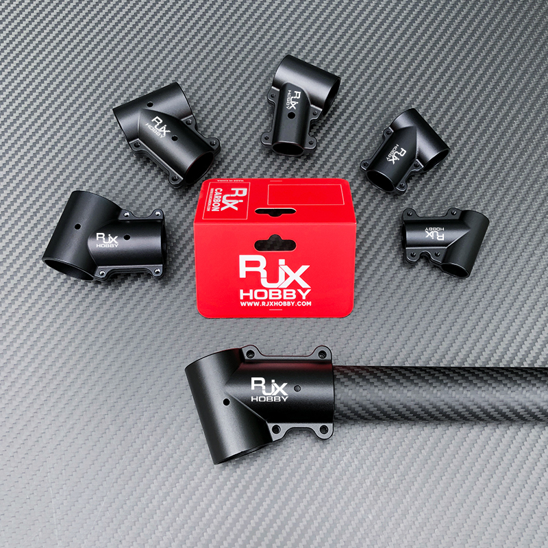 RJX 1pcs 16mm / 20mm / 20 to 25mm / 20 to 30mm /25mm / 25 to 30mm / 30mm / 40mm Tee Joint Landing Gear Connector for RC Plant UAV Drone