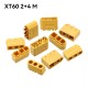 RJX 5pairs Amass XT60 (2+4) Male Female Plug Connector with Signal Pin and Sheath 