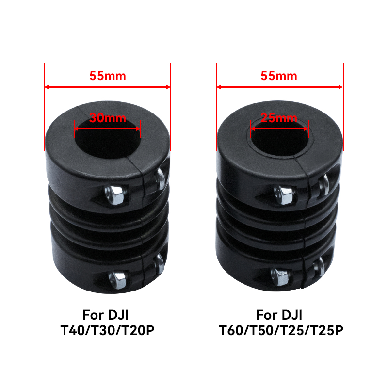 RJXHOBBY 4pcs 25mm 30mm Rubber Shock Damping Landing Gear for DJI T20P T25 T25P T30 T40 T50 T60 