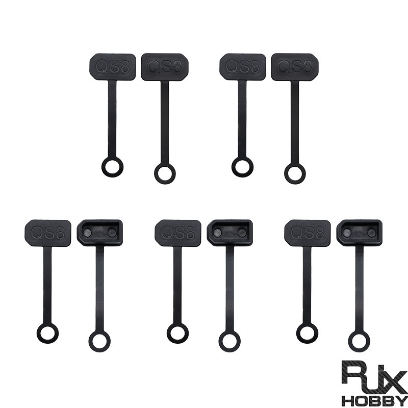 RJX 5pairs QS8 Male Female Plug Waterproof Cap Power Electric Connector Dustproof Cover Protective Shell Housing