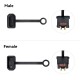 RJX 5pairs QS8 Male Female Plug Waterproof Cap Power Electric Connector Dustproof Cover Protective Shell Housing