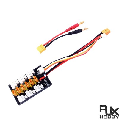 RJX 1pcs LiPo Battery Parallel Balance Charger Board 1-3S with XT60 head interface conversion line 