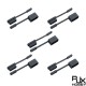 RJX 5pairs QS8 Male Female Plug Waterproof Cap Power Electric Connector Dustproof Cover Protective Shell Housing