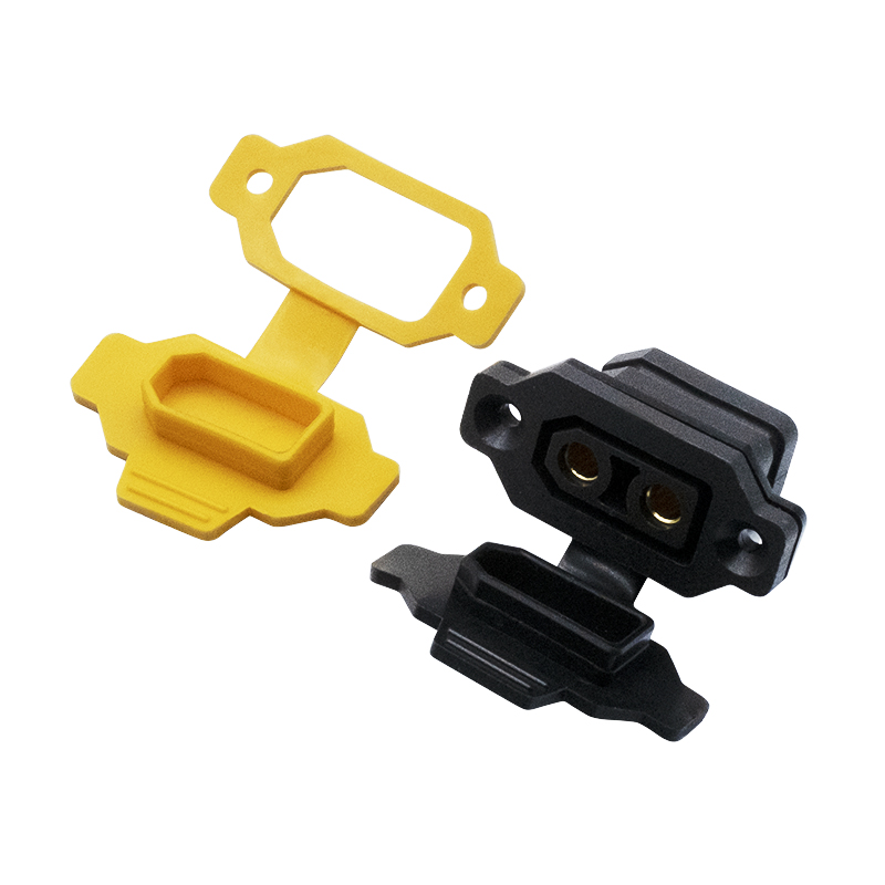 RJX 10pcs XT90E-F Female Head Dustproof Cover PVC Protective Sleeve Dust Cap Can Fix XT90 Dust Back Cover
