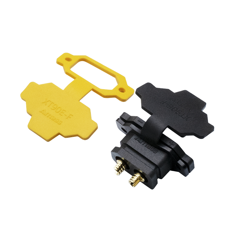 RJX 10pcs XT90E-F Female Head Dustproof Cover PVC Protective Sleeve Dust Cap Can Fix XT90 Dust Back Cover