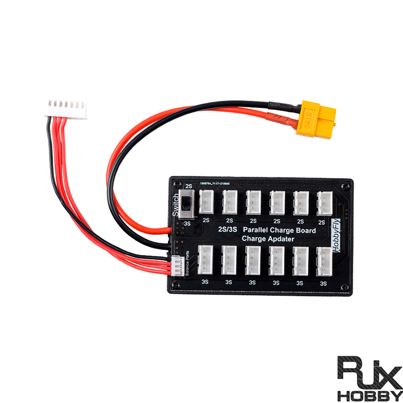 RJX 1pcs Lipo Battery Charger Parallel Balanced Charging Board for XT60 2S 3S 7.4V 11.1V LiPo Batteries Plug Battery 