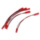 RJX 10pcs 10cm 20AWG 2Pin JST Male to Female Connector Extension Cable Wire