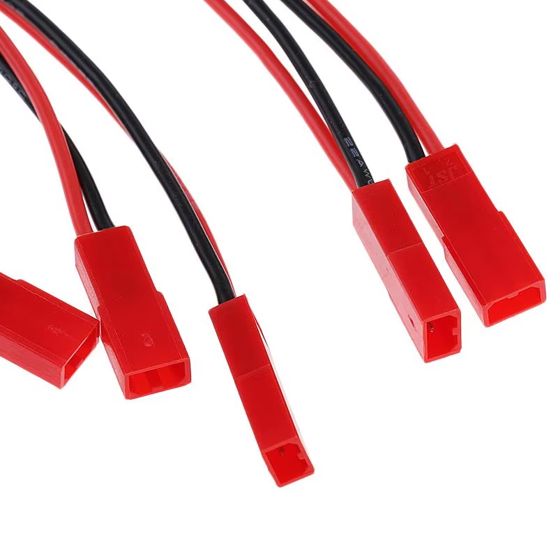 RJX 10pcs 10cm 20AWG JR Female Servo to JST Female Plug Receiver Connector Adapter Cable 