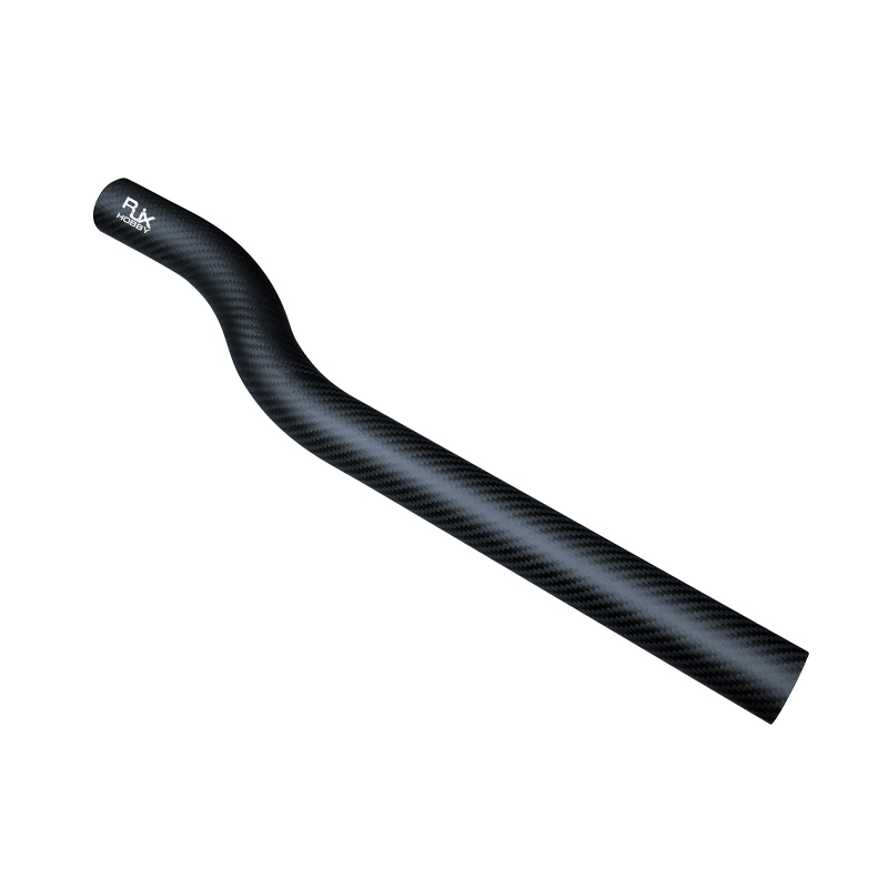 RJX 1pcs 40x37x500mm 3K carbon fiber bend tube for UAV drone arm Plant Protection Multicopter
