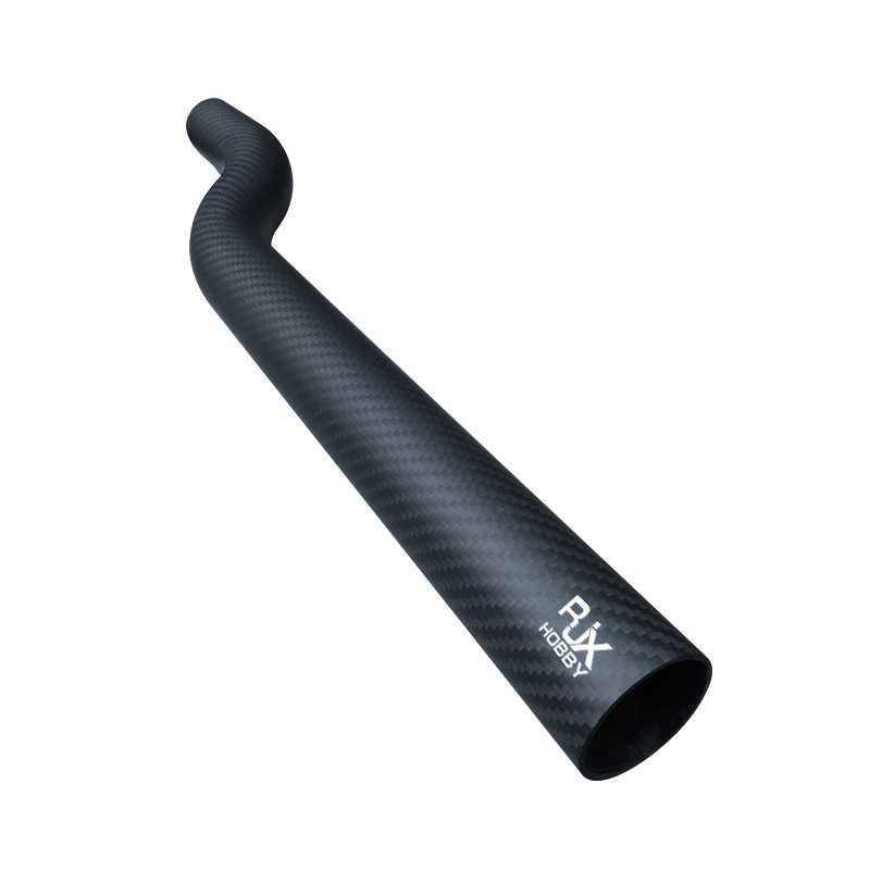 RJX 1pcs 40x37x500mm 3K carbon fiber bend tube for UAV drone arm Plant Protection Multicopter