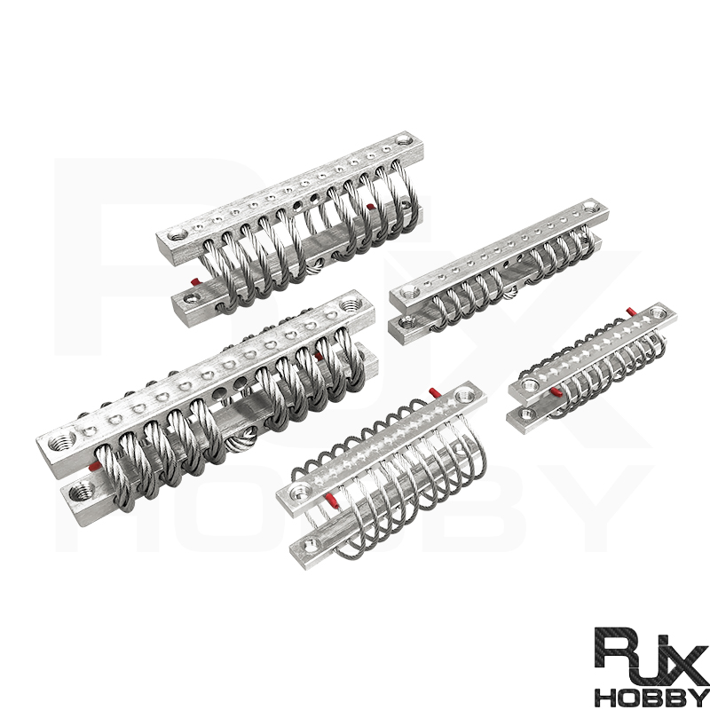 RJX 4pcs M5 Steel Wire Rope Isolator Anti-vibration Shock Gimbal Dampener for UAV