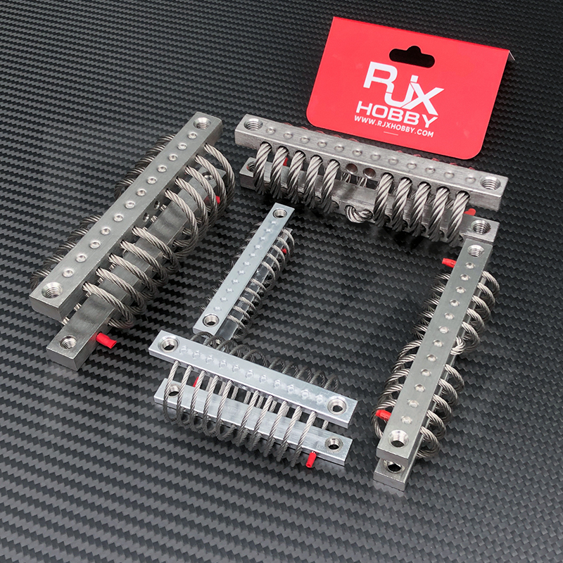 RJX 4pcs M6 Steel Wire Rope Isolator Anti-vibration Shock Gimbal Dampener for UAV