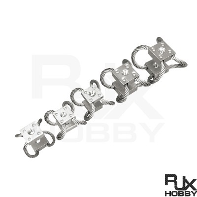 RJX 4pcs M5 M6 RC UAV Aerial Photography High Performance Steel Wire Rope Isolator Anti-vibration Shock Gimbal Dampener